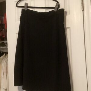Liz Claiborne Black A-Line Knee-Length Skirt